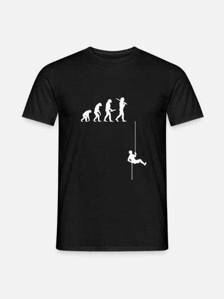 Développement de l'évolution du bloc d'escalade en rappel - T-shirt homme - noir