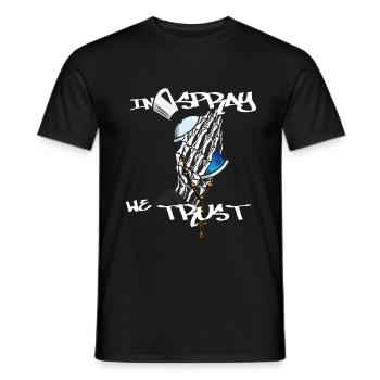Sprayer Graffiti Praying Hands Kunst Art - T-shirt homme - noir - Devant - AI Model Male 178 light (178cm)