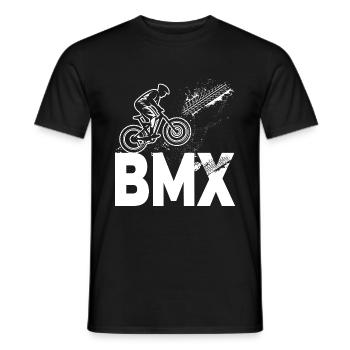 BMX style speed. Child gift - Men's T-Shirt - black - Front - AI Model Male 178 light (178cm)