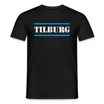 Tilburg - Männer T-Shirt - Schwarz - Vorne - AI Model Male 178 light (178cm)
