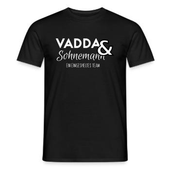 Père et fils une idée de cadeau d'équipe - T-shirt homme - noir - Devant - AI Model Male 178 light (178cm)