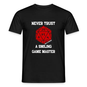 Game Master Jeu de rôle Cubes - T-shirt homme - noir - Devant - AI Model Male 178 light (178cm)