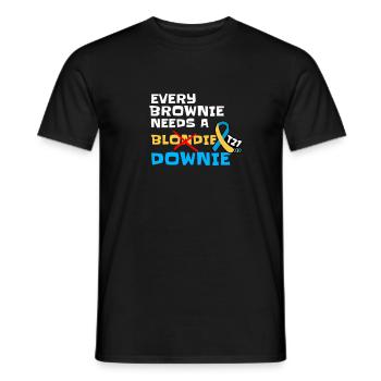 Brownie downie - Männer T-Shirt - Schwarz - Vorne - AI Model Male 178 light (178cm)