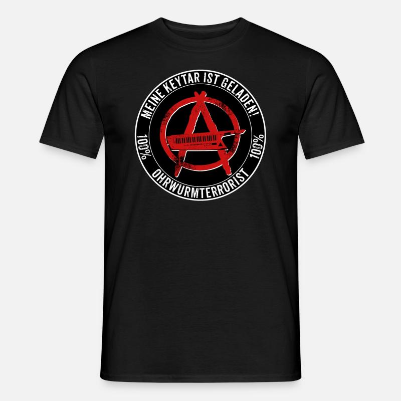Ohrwurmterrorist - Männer T-Shirt - Schwarz