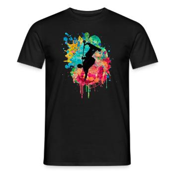 stuntscooter kickscooter scooter kick scooter eroller - Men's T-Shirt - black - Front - AI Model Male 178 light (178cm)