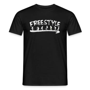 stuntscooter kickscooter Roller Tretroller - Männer T-Shirt - Schwarz - Vorne - AI Model Male 178 light (178cm)