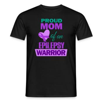 Epilepsie, Epilepsie Bewusstsein, violett - Männer T-Shirt - Schwarz - Vorne - AI Model Male 178 light (178cm)
