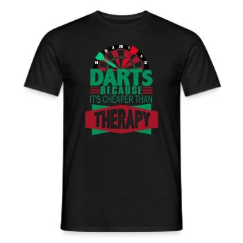 Darts, Darts Anzeigetafel, Darts Darts spielen - Männer T-Shirt - Schwarz - Vorne - AI Model Male 178 light (178cm)