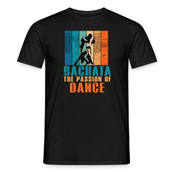 Bachata, Bachata music, Dominican - Men's T-Shirt - black - Front - AI Model Male 178 light (178cm)