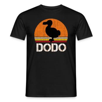 Cool dodo vintage design - Men's T-Shirt - black - Front - AI Model Male 178 light (178cm)