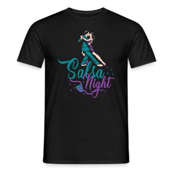 Salsa, Salsa latin, Latein Tanz - Männer T-Shirt - Schwarz - Vorne - AI Model Male 178 light (178cm)
