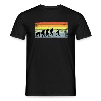 Frisbee Golf, Frisbee Golf Disc Golf, Frolf - T-shirt homme - noir - Devant - AI Model Male 178 light (178cm)
