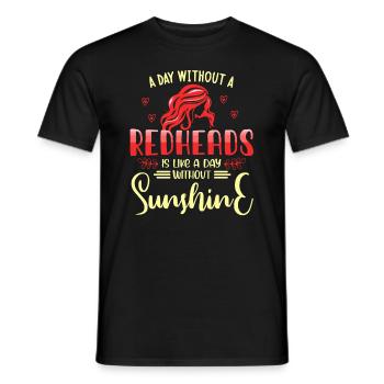 Rothaarige, Rothaarige 2% Einhörner, rothaarige - Männer T-Shirt - Schwarz - Vorne - AI Model Male 178 light (178cm)