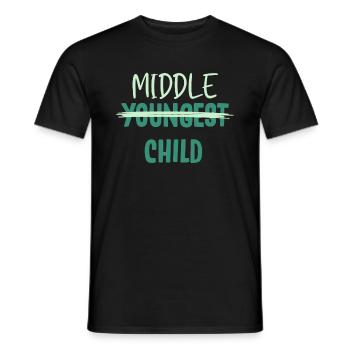 Siblings, youngest siblings, oldest - Men's T-Shirt - black - Front - AI Model Male 178 light (178cm)