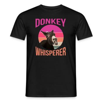 Esel, Esel Esel Liebe, Lustiger Esel - Männer T-Shirt - Schwarz - Vorne - AI Model Male 178 light (178cm)