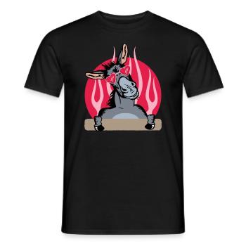 Esel, Esel Esel Liebhaber, Esel Besitzer - Männer T-Shirt - Schwarz - Vorne - AI Model Male 178 light (178cm)
