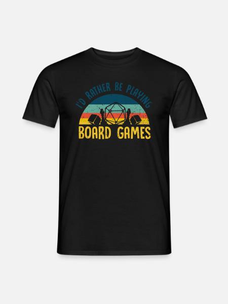 Brettspiel, Brettspiel Holz, siedeln, - Männer T-Shirt - Schwarz