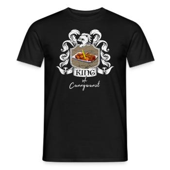 King Of Currywurst - Men's T-Shirt - black - Front - AI Model Male 178 light (178cm)
