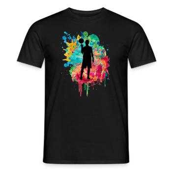 Basketball Spieler - Männer T-Shirt - Schwarz - Vorne - AI Model Male 178 light (178cm)
