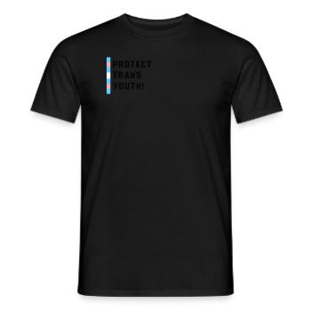 Protect trans youth - Männer T-Shirt - Schwarz - Vorne - AI Model Male 178 light (178cm)