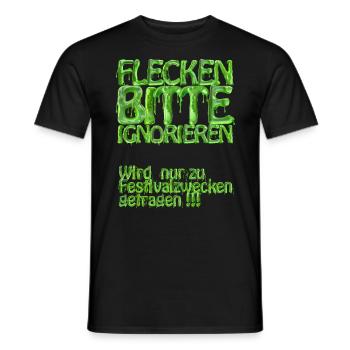 Stains please ignore (festival) - Men's T-Shirt - black - Front - AI Model Male 178 light (178cm)
