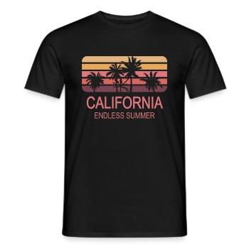 Californie - T-shirt homme - noir - Devant - AI Model Male 178 light (178cm)