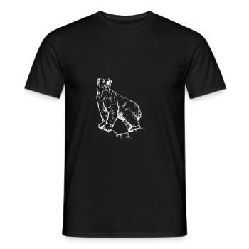 Icebear - Men's T-Shirt - black - Front - AI Model Male 178 light (178cm)