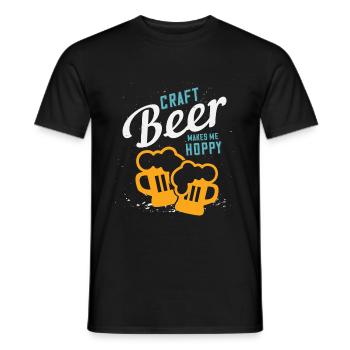 Craft Beer - Männer T-Shirt - Schwarz - Vorne - AI Model Male 178 light (178cm)
