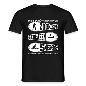Gaming Gaming Gaming Gaming Geschenk - Männer T-Shirt - Schwarz - Vorne - AI Model Male 178 light (178cm)