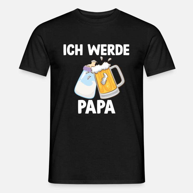 Ich werde Papa! - Männer T-Shirt - Schwarz