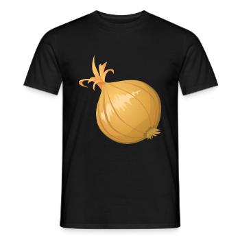 Oignon Sharp Tears - T-shirt homme - noir - Devant - AI Model Male 178 light (178cm)