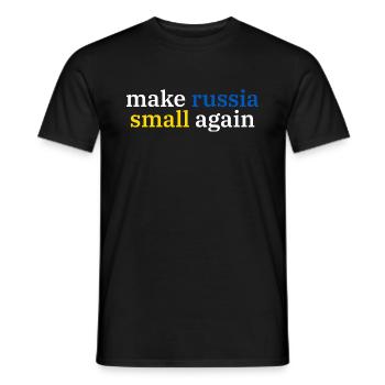 make russia small again - Männer T-Shirt - Schwarz - Vorne - AI Model Male 178 light (178cm)