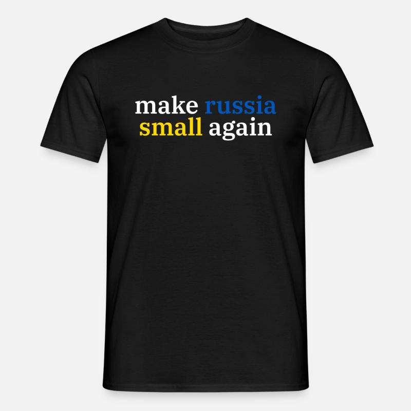 make russia small again - Männer T-Shirt - Schwarz
