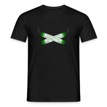 Feux d'artifice pyro super - T-shirt homme - noir - Devant - AI Model Male 178 light (178cm)