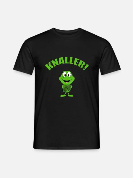 KNALLER - KNALLFROSCH - FROSCH - SILVESTER - Männer T-Shirt - Schwarz