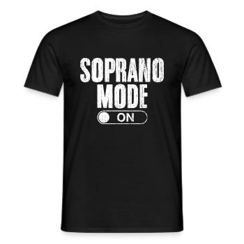 Mode Soprano Sur Chanter Drôle Chorale Chanter Pour - T-shirt homme - noir - Devant - AI Model Male 178 light (178cm)