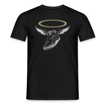 Holy sneaker, sneaker, gift - Men's T-Shirt - black - Front - AI Model Male 178 light (178cm)