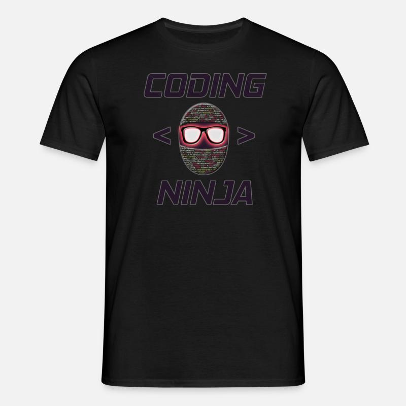Programmer, Coding Ninja, Gift - Men's T-Shirt - black