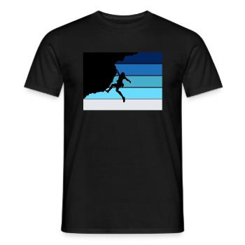 Climb - Men's T-Shirt - black - Front - AI Model Male 178 light (178cm)