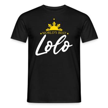 Opa Lolo Design für stolze Pinoys - Männer T-Shirt - Schwarz - Vorne - AI Model Male 178 light (178cm)
