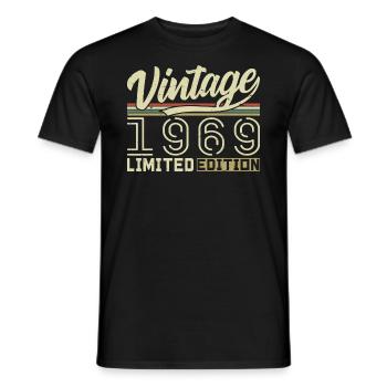 Legende seit 1969 Geboren 1969 Geburtstag 55 Jahre - Männer T-Shirt - Schwarz - Vorne - AI Model Male 178 light (178cm)