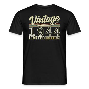 Legende seit 1944 Geboren 1944 Geburtstag 80 Jahre - Männer T-Shirt - Schwarz - Vorne - AI Model Male 178 light (178cm)