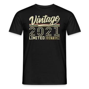 Legende seit 2021 Geboren 2021 Geburtstag 3 Jahre - Männer T-Shirt - Schwarz - Vorne - AI Model Male 178 light (178cm)