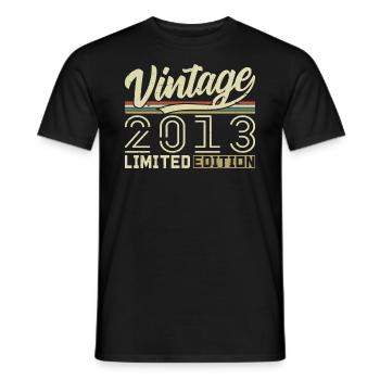 Légende depuis 2013 Né en 2013 Anniversaire 11 ans - T-shirt homme - noir - Devant - AI Model Male 178 light (178cm)
