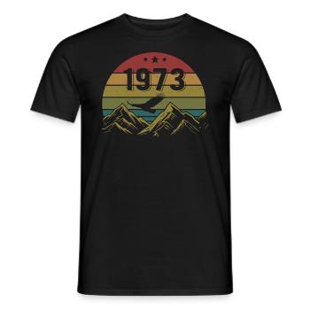 1973 Jahrgang Geburtstag 1973 Retro Geschenkidee - Männer T-Shirt - Schwarz - Vorne - AI Model Male 178 light (178cm)