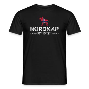 Norway Norway Norge Scandinavia North Cape - Men's T-Shirt - black - Front - AI Model Male 178 light (178cm)