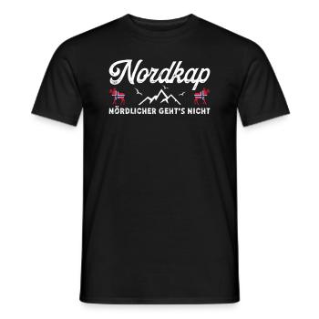Norwegen Norway Norge Elch Norwegenflagge Nordkap - Männer T-Shirt - Schwarz - Vorne - AI Model Male 178 light (178cm)