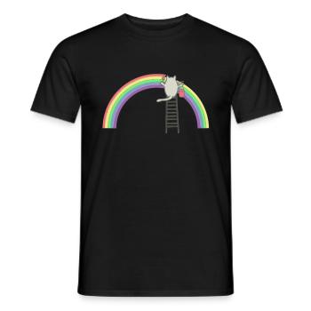 Rainbow - Men's T-Shirt - black - Front - AI Model Male 178 light (178cm)