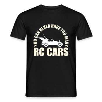 Man kann nie zu viele RC Cars RC Racing Racer - Männer T-Shirt - Schwarz - Vorne - AI Model Male 178 light (178cm)