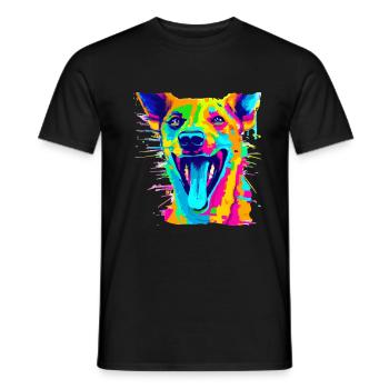 Sommer - Männer T-Shirt - Schwarz - Vorne - AI Model Male 178 light (178cm)